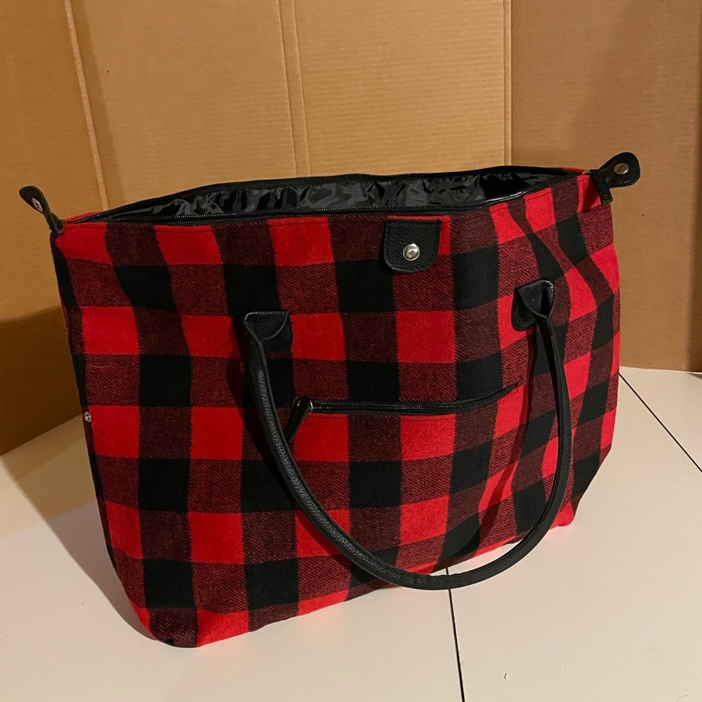 Buffalo check bag